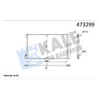 KLİMA RADYATÖRÜ KONDENSERİ OPEL INSİGNİA A 08>17 1.6 XER-LET 1.6-2.0 CDTI BRAZING AL-AL 647 X38 2X12
