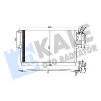 KLİMA RADYATÖRÜ KONDENSERİ VECTRA B 95-02 AL/AL 625x370x20