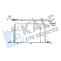 KLİMA RADYATÖRÜ KONDENSERİ P306 II 97-01 BERLINGO 97 PARTNER 97 XSARA 97-00 1.4-1.6-1.8 568 x341x16 AL/AL