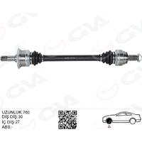 KOMPLE AKS ARKA SOL BMW N20 F10 F12 F13 F06 760MM DİŞ 30 DİFERANSİYEL DİŞ 27