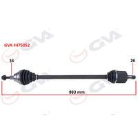 KOMPLE AKS SAĞ GOLF VI 1.6i AUTO. 08-13 883mm