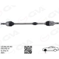 KOMPLE AKS SAĞ NISSAN MICRA 1.2L CG12DE CGA3DE CR12DE CR14DE 1.5L K9K Otomatik vites K12 03-09 23x25