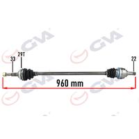 KOMPLE AKS SAĞ OPEL VECTRA B 1.6 99-02 MAKYAJLI KASA ABS Lİ 29DİŞ 960mm