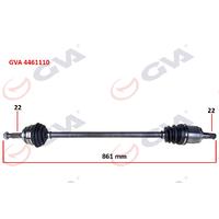 KOMPLE AKS SAĞ SKODA FAVORIT 1.3 89-94 865mm