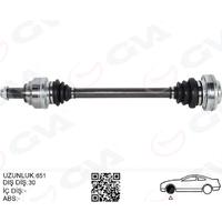 KOMPLE AKS SAĞ/SOL BMW E60 E63 E64 E65 E66 E87 E90 E92 E93 E81 E82 651MM DİŞ 30