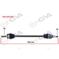 KOMPLE AKS SAĞ TOYOTA AURIS. COROLLA 1.4L 1NDTV NDE150 D-4D dizel 07-13 26x20 komple boy 945mm