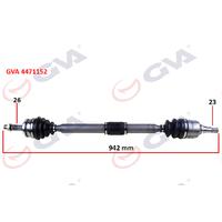 KOMPLE AKS SAĞ TOYOTA AURIS. COROLLA 1.33L 1NR-FE NRE150 6 vites 10-> 1.6L 1ZR-FE ZRE151 benzinli 07-11 26x23 komple boy 942mm