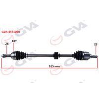 KOMPLE AKS SAĞ TOYOTA COROLLA 1.4L 1.6L 4ZZ-FE 3ZZ-FE ZZE120 ZZE121 VVTi 02-06 ABS li 26x23 - ABS 48 diş komple boy 915mm