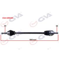 KOMPLE AKS SAĞ VECTRA A 88-95 -ASTRA F 92-98 -CALIBRA A 89-97 1.8-2.0 ABS SİZ 33x34x938mm