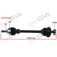 KOMPLE AKS SOL CLIO II 1.4i 16V 98-05 ABS Lİ 26DİŞ 625mm