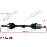 KOMPLE AKS SOL HYUNDAI ELANTRA 1.6L G4ED Benzinli 16v Otomatik vites 01-06 ABS li 25x25 - ABS 44 diş komple boy 654mm