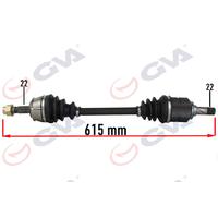 KOMPLE AKS SOL OPEL CORSA D 06&gt;14 CORSA E 14&gt;19 ADAM 12&gt;19 1.0-1.2-1.4 22x22x615