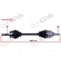 KOMPLE AKS SOL TOYOTA AURIS. COROLLA 1.4L 1NDTV NDE150 D-4D dizel 07-13 26x20 komple boy 660mm