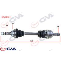 KOMPLE AKS SOL VECTRA B 1.6İ-1.8İ-2.0İ 95-03 ABS Lİ 29 DİŞ 595mm