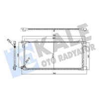 KONDENSER AL/BRZ TOYOTA AURIS 1.2 VVTI 15-18 -AURIS TOURING SPORTS 1.2 VVTI 15-18- KURUTUCULU