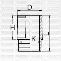 MOTOR GÖMLEĞİ P205-P309-P405B XU9 JAZ-M/J1-XU5M/JPZ-XU 7JPK 83.00 ÇAP STD