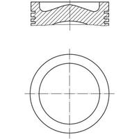 MOTOR PİSTON SEGMAN 0.50 P207-P208-P2008-P206 T3E -DS3-C3 III-FIESTA 1.4HDI 8V DV4C/Euro5 73.7mm 87-838407-02