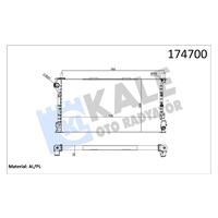 MOTOR SU RADYATÖRÜ CONNECT 1.8TDCI 75PS 90PS 110PS 02 KLİMALI 2 SIRA AL PL
