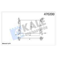 MOTOR SU RADYATÖRÜ OPEL CORSA D-CORSA E 1.2-1.4 A12XER A12XEL B12XEL A14XER B14XER 11 540x378x23 351220