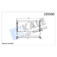 MOTOR SU RADYATÖRÜ TRANSIT V347 2.2TDCI 2.4TDCI 3.2TDCI 06 KLİMALI