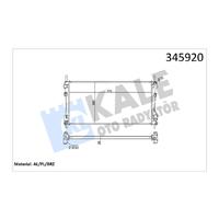 MOTOR SU RADYATÖRÜ TRANSIT V184 2.4TDCI 100PS 125PS 01 06 ONDEN CEKER KLİMASIZ