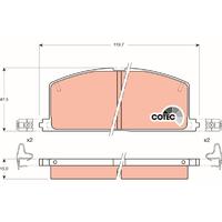 ÖN BALATA COROLLA-CAMRY-CORNA-CARİNA 95