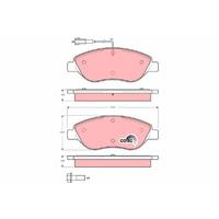 ÖN BALATA EGEA YM-STILO 2.4 20V 01 1.9 JTD-MULTIWAGON 1.9JTD 04 BRAVO 1.9D MULTIJET 07