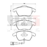ÖN BALATA FİŞLİ CADDY III 04 GOLF IV V VI 97 JETTA PASSAT 05 POLO 09 OCTAVIA 04