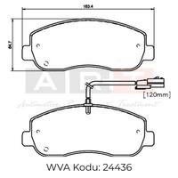 ÖN BALATA MASTER III 2.3DCİ 2.10 13 MOVANO 2.3CDTİ 5.10 14 NISSAN NV400 2.3CDİ 11 410604386R-4106000Q0L