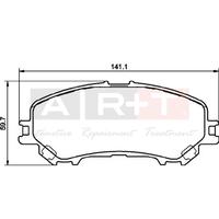 ÖN BALATA RENAULT KADJAR 15> KOLEOS II 15> NISSAN QASHQAI J11 13> X TRAIL III 14>