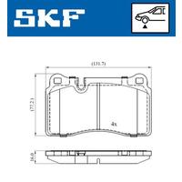 ÖN BALATA TOUAREG 3.0 V6 TDI-3.2 V6-3.6 V6 FSI 05>AUDI TT 09> RANGEROVER III SPORT 05 > 0986TB2931