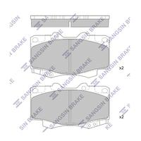 ÖN BALATA TOYOTA HILUX PICKUP 2.5D-4D 4WD 01 > GDB3428