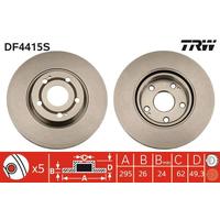 ÖN FREN AYNASI ADET AVENSIS 2.2- 03 COROLLA VERSO 1.6-1.8-2.0D-2.2D 04 295x26x5DLxHAVALI