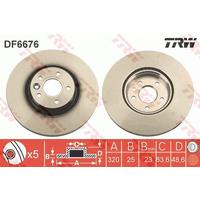 ÖN FREN AYNASI ADET VOLVO S40 2004-2012 C70 II 2006-2013 V40 2012 V50 04-12 320X5-DL
