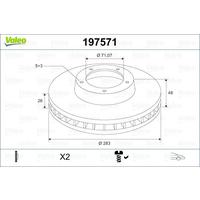 ÖN FREN AYNASI ASTRA L 21> COMBO E 18> BERLINGO 18> C4 13> PARTNER 18> 308 II-III 13> RIFTER 18> 283x48x5DL HAVALI