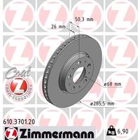 ÖN FREN AYNASI VOLVO S60 00-10 S80 98-06 V70 97-07 XC70 00-07 285x5DL KÜÇÜK TİP 986479210-DF4238