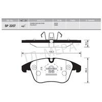 ÖN FREN BALATA CITROEN C5 08- / PEUGEOT 407. 508 09- / JAGUAR S-TYPE 99-07 / XF 08-