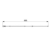 ÖN FREN BALATA FİŞİ İKAZ KABLOSU VECTRA C 04/2002 VECTRA C GTS 08/2002 SİGNUM 2003 678mm