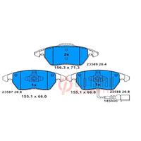 ÖN FREN BALATA FİŞLİ AUDI A1 11- / A3 03- / TT 06-10 / SEAT ALTEA 04- / IBIZA 08- / SKODA FABIA. YE TI 10- / OCTAVIA 04- / RAPID 12- SUPERB 08- / VW G