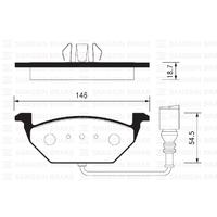 ÖN FREN BALATA FİŞLİ AUDI A3 00- / SEAT IBIZA IV. V 02- / LEON 99- / SKODA FABIA 99- / OCTAVIA 99- / ROOMSTER 06- / VW BORA 98-05 / GOLF IV.V.VI 98- /
