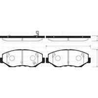 ÖN FREN BALATA HONDA CIVIC 1.6L R16B 4 kapı sedan benzinli FC5 kasa 16-> / CR-V 2.0L K20 RD kasa 02-06