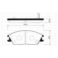 ÖN FREN BALATA HYUNDAI ACCENT 1.3L 1.5L 1.6L benzinli 1.5L CRDi dizel 95-05 / GETZ 1.1L 1.3L 1.4L be nzinli 1.5L CRDi dizel 02-09 / EXCEL 90-95 / SCOU