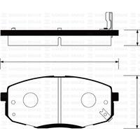 ÖN FREN BALATA HYUNDAI İ30 1.6L D4FB CRDi dizel 07-11 / 1.4L 1.6L benzinli 08- / KIA CERATO 1.6L benzinli 10- / CEED 1.4L 1.6L benzinli 07-