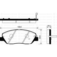 ÖN FREN BALATA HYUNDAI SANTAFE 2.0L 2.2L CRDi 06-