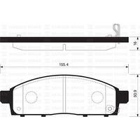 ÖN FREN BALATA MITSUBISHI L200 2.5L DI-D CR 4x2 4x4 KA4T KB4T 07-10