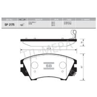 ÖN FREN BALATA OPEL ASTRA J 12-> / INSIGNIA 08-> / ZAFIRA 11-> / SAAB 9.5 10-> 17 JANT
