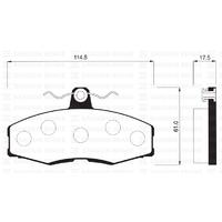 ÖN FREN BALATA SKODA FAVORIT 1.3L 88-97 / FORD SIERRA 1.3L 1.6L 2.0L 86-93