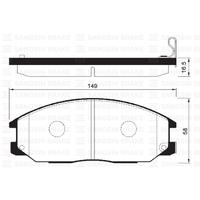 ÖN FREN BALATA SSANGYONG ACTYON. KYRON 2.0L Xdi 4x4 06-> / REXTON 2.7L Xdi 4x4 04->