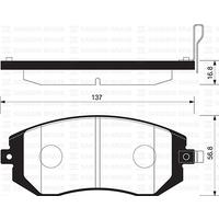 ÖN FREN BALATA SUBARU IMPREZA 1.5L EJ15 GE3 06-12 / FORESTER 2.0L EJ20 SH 08-13 / OUTBACK 2.0L 04-09 / BRZ 2.0L ZC6 12-> / LEGACY 2.0L 04-09 / FORESTE