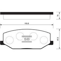 ÖN FREN BALATA SUZUKI JIMNY 1.3L M13A SN413 04-19 / SAMURAI 1.3L G13A G13B SJ413 89-